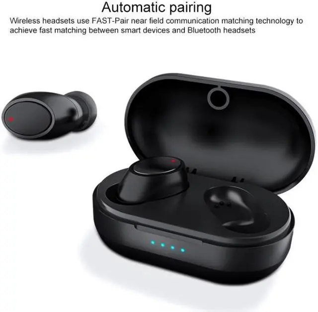 Alt view image 3 of 7 - Air3 TWS V5.0 Wireless Stereo Bluetooth Headset with Charging Case, Support Intelligent Voice (Black)