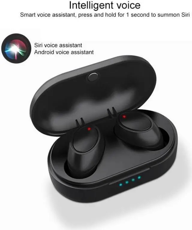 Alt view image 5 of 7 - Air3 TWS V5.0 Wireless Stereo Bluetooth Headset with Charging Case, Support Intelligent Voice (Black)