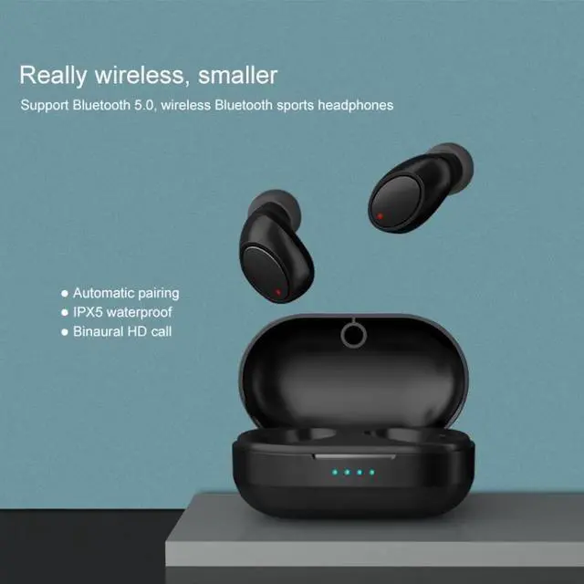 Alt view image 7 of 7 - Air3 TWS V5.0 Wireless Stereo Bluetooth Headset with Charging Case, Support Intelligent Voice (Black)