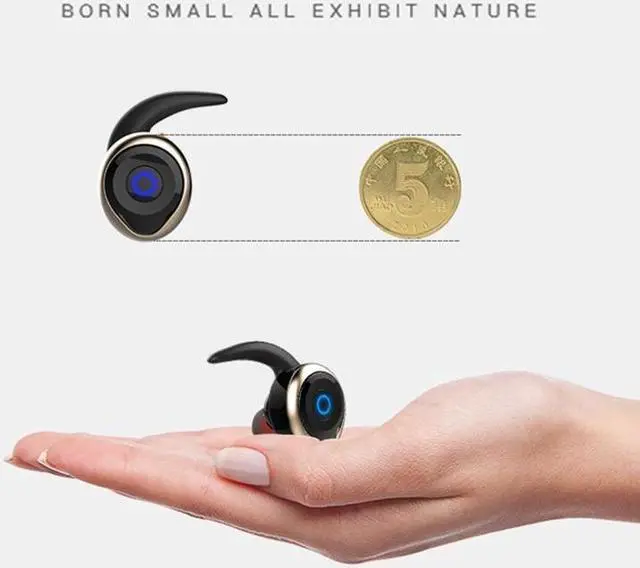 Alt view image 6 of 6 - AWEI T1 Sports Headset IPX4 Waterproof Wireless Bluetooth V4.2 Stereo Earphone, Support TWS (Silver)