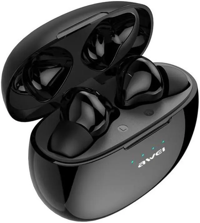 Alt view image 3 of 7 - awei T15 TWS Bluetooth V5.0 Ture Wireless Sports Headset with Charging Case(Black)