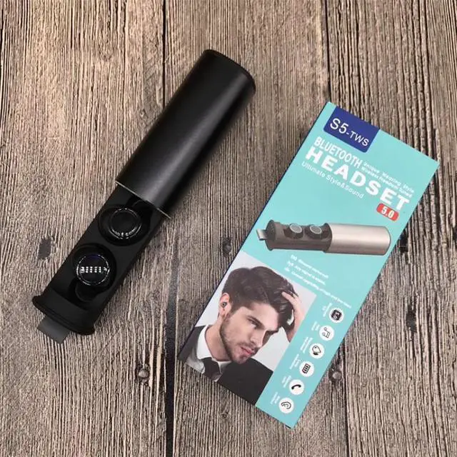 Alt view image 5 of 6 - S5 Twins Sports Magnetic Ear-in TWS Bluetooth V5.0 Wireless Earphones (Red)