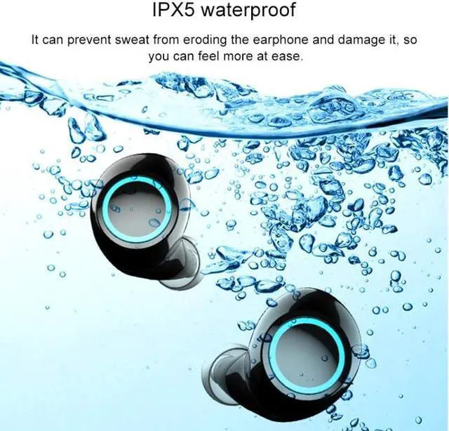 Alt view image 6 of 6 - S5 Twins Sports Magnetic Ear-in TWS Bluetooth V5.0 Wireless Earphones (Red)