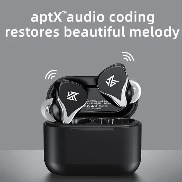 Alt view image 2 of 5 - KZ Z3 Hybrid Technology 1DD+1BA Wireless Bluetooth 5.2 Sports Noise Reduction TWS In-ear Earphone (Black)
