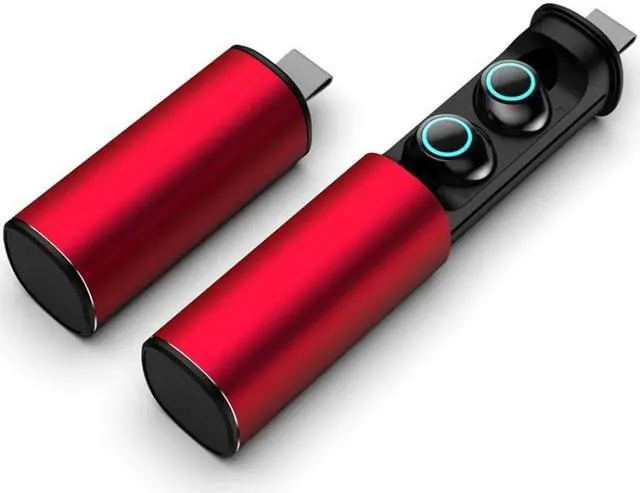 Main image of S5 Twins Sports Magnetic Ear-in TWS Bluetooth V5.0 Wireless Earphones (Red)