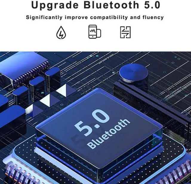 Alt view image 3 of 7 - 263 TWS CVC8.0 Noise Cancelling Bluetooth Earphone with Charging Box, Support Touch & Three-screen LED Battery Display & Phone Holder & Power Bank & HD Call & Voice Assistant (Black)