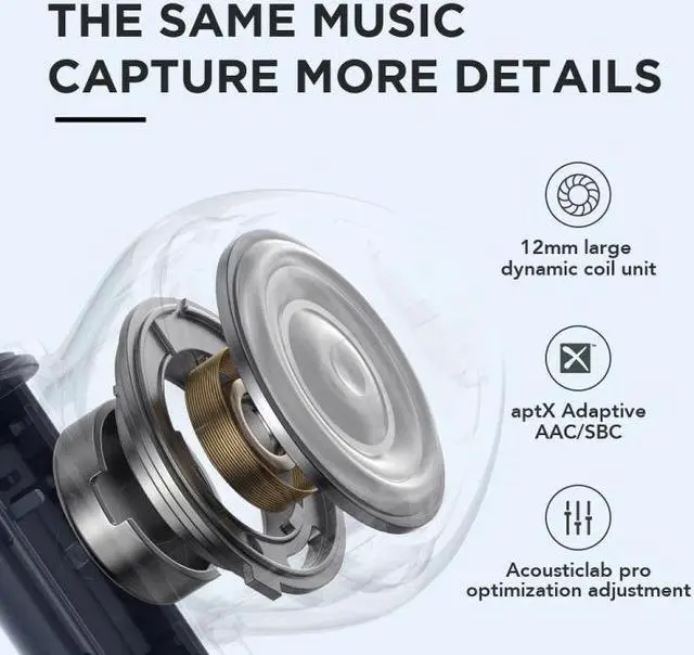 Alt view image 3 of 7 - Youpin Haylou Moripods T33 Bluetooth 5.2 TWS True Wireless Bluetooth Earphone (Pink)