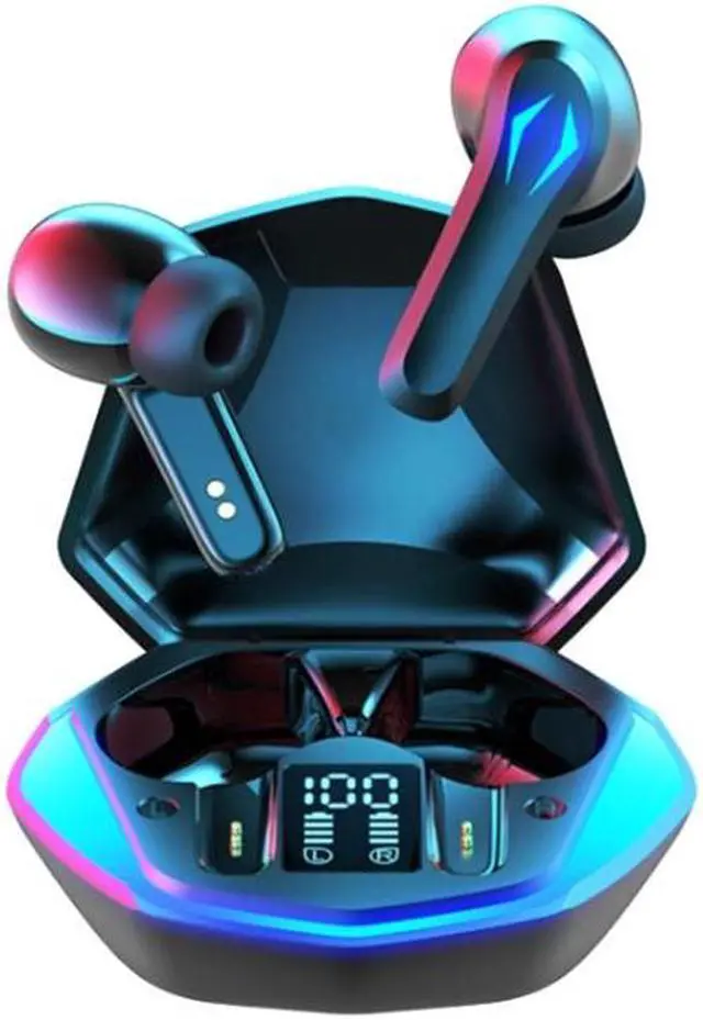 Main image of TWS-Y03 Bluetooth 5.2 Zero Delay Game Earphones with LED Digital Display Charging Box (Black)