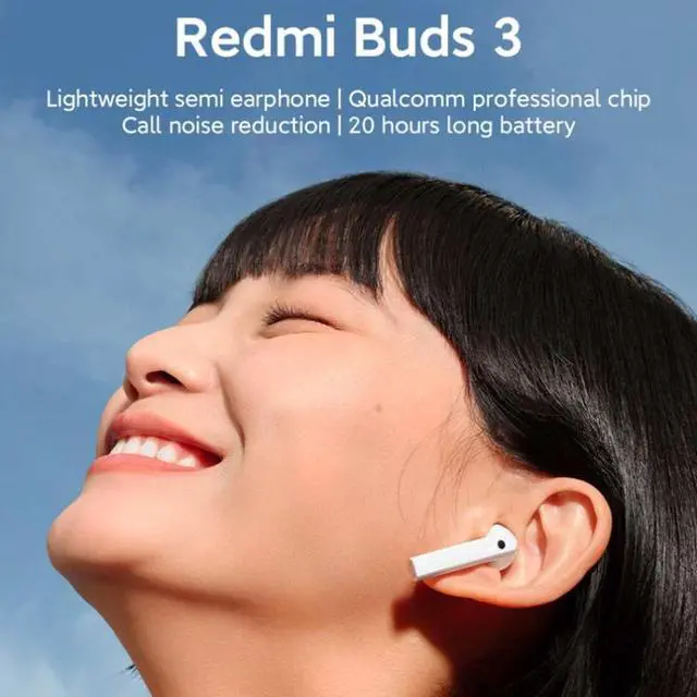 Alt view image 4 of 5 - Redmi Buds 3 TWS Dual Mic Noise Reduction Bluetooth Earphone (White)