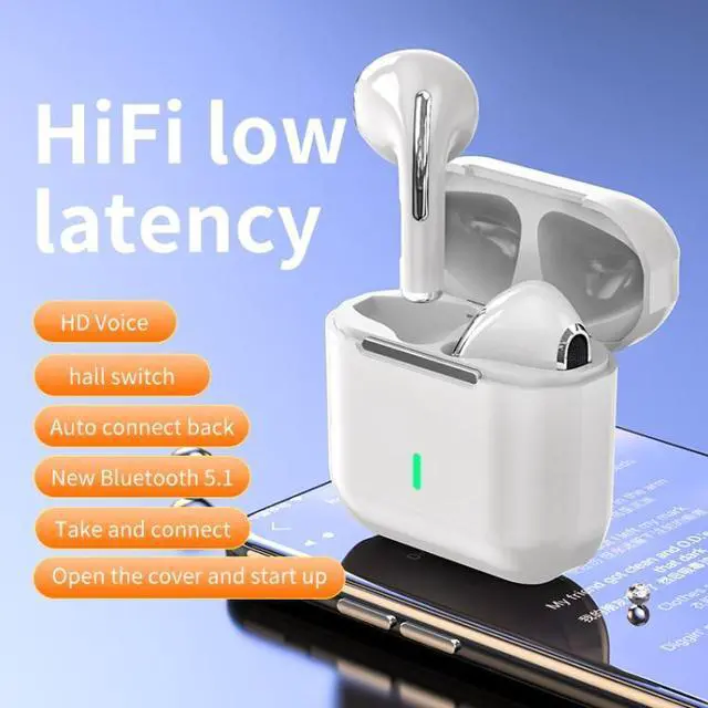 Alt view image 4 of 7 - HXSJ Air-S4 Bluetooth 5.1 True Wireless HiFi Stereo Earphones with Charging Case (White)