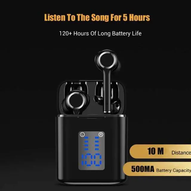 Alt view image 5 of 7 - T&G TG905 TWS Bluetooth Earphone Wireless Sport Headphone 5D Stereo Headsets with LED Display & Charging Box