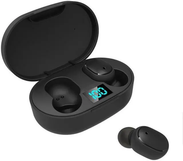Main image of E6S LED Display Wireless Earphone TWS  Bluetooth V5.3 Headsets Waterproof Bluetooth Earbuds E6S (Black)
