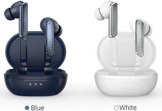 Alt view image 2 of 7 - Youpin Haylou W1 Bluetooth 5.2 TWS True Wireless Bluetooth Earphone (Blue) Black