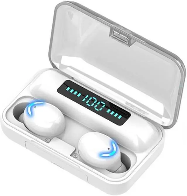 Main image of F9-5 Bluetooth 5.0 TWS Wireless Binaural Bluetooth Earphone with Charging Box & Support Call  & LED Digital Display (White)