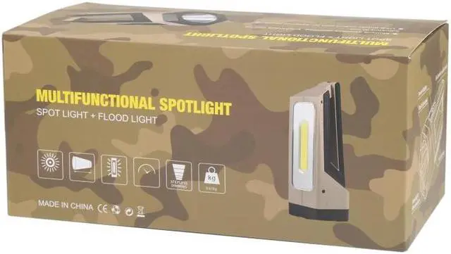 Alt view image 5 of 7 - ST02A P70 Lamp Beads + COB LED Spotlight Multifunctional Portable Rechargeable Flashlight