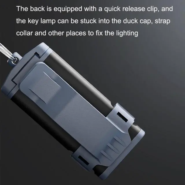 Alt view image 4 of 6 - WUBEN G2 Strong Light LED Flashlight USB Outdoor Campers And Household Super Bright Key Chain Light WUBEN G2 Black (Black)