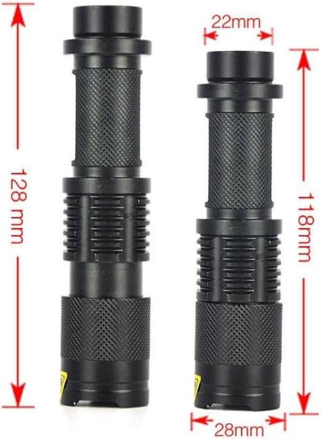 Alt view image 5 of 7 - LT-HX CREE XM-L T6 5-Modes White Light LED Flashlight, 2200 LM Mini Telescopic (Black)
