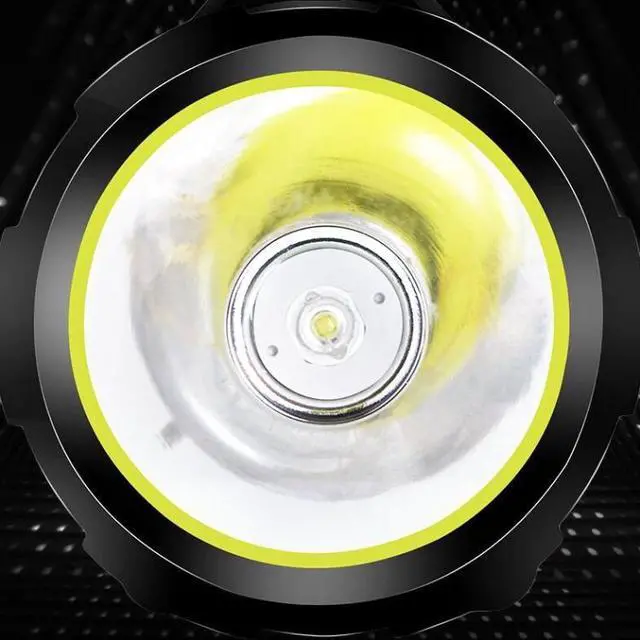 Alt view image 4 of 6 - KINSACH Camping Light Outdoor Waterproof Multifunctional Portable Searchlight, Style:7028M 7028M (Green)