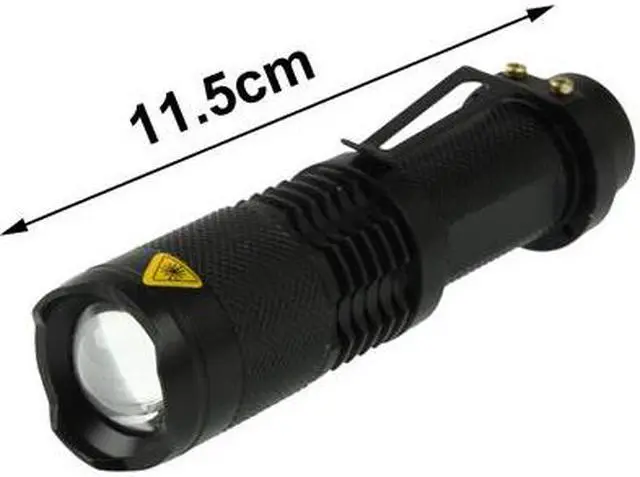 Alt view image 2 of 7 - SK98 LED Focus Flashlight, 3 Mode, Cree XM-L T6 LED, Luminous Flux: 1000lm, Length: 11.5cm(White Light)