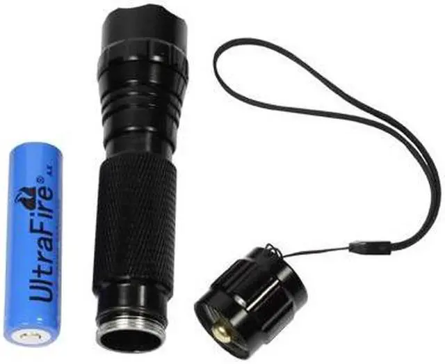 Alt view image 3 of 3 - Uranus Fire 501B Portable Flashlight, 1 LED, White Light, with Hand Strap (Black)
