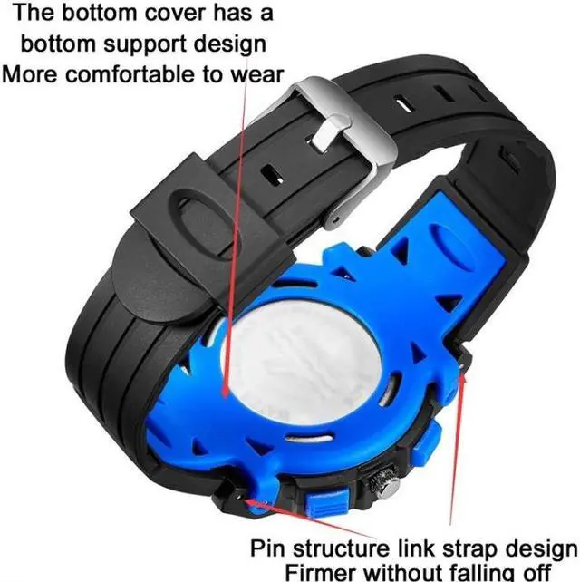 Alt view image 4 of 6 - SYNOKE 99269 Children Sports Waterproof Digital Watch, Colour: Large (Orange) Large (Orange)