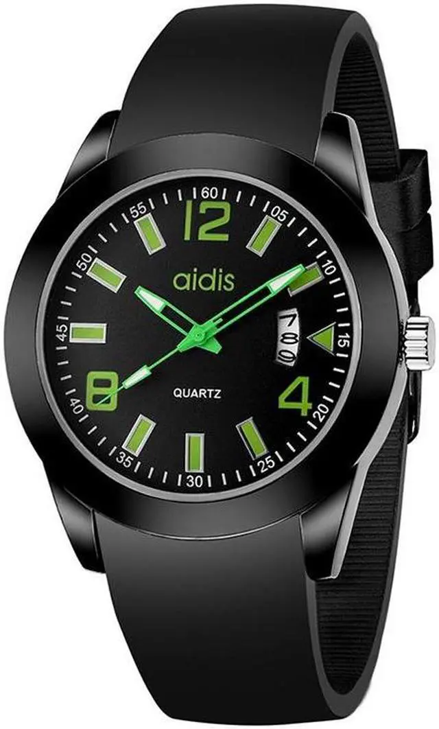 Alt view image 2 of 7 - L addies MY-1601 Regular Version Silicone Watchstrap Quartz Watch, Support Calendar (Yellow)