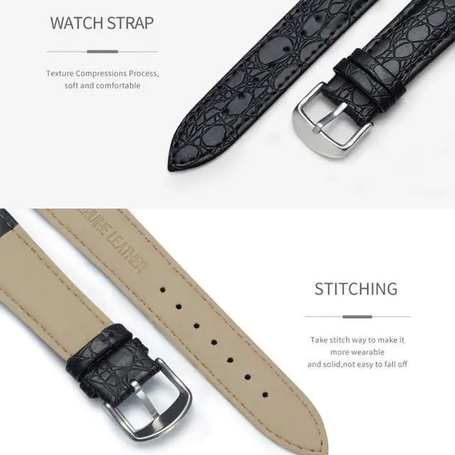 Alt view image 6 of 7 - 406 YAZOLE Men Fashion Business Leather Band Quartz Wrist Watch (Style 2)