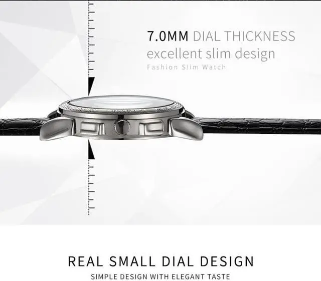 Alt view image 3 of 7 - 419 YAZOLE Men Fashion Business Leather Band Quartz Wrist Watch (Style 1)