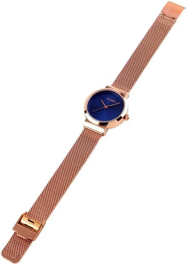 Alt view image 6 of 7 - Skmei 1595 Fashion Elegant Scale Free Steel Mesh Belt Women's Watch Waterproof Business Student Quartz Watch Female (Silver)