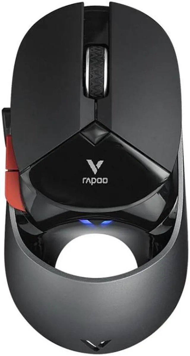 Main image of Rapoo VT960 1600 DPI 7 Keys Dual Mode Macro Programmable Symphony RGB Backlit Wireless Gaming Mouse (Black)