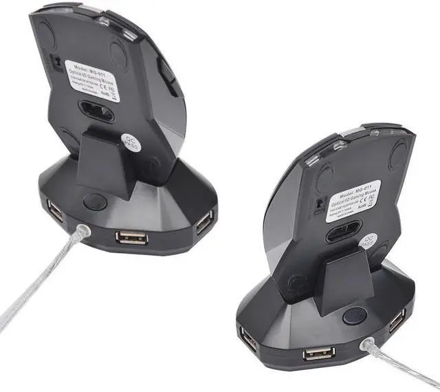 Alt view image 2 of 5 - M-011G 2.4GHz 6 Keys Wireless Charging Mouse Office Game Mouse (Black)