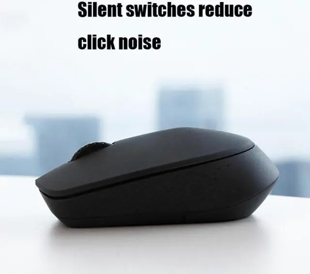 Alt view image 5 of 6 - Rapoo M100G 2.4GHz 1300 DPI 3 Buttons Office Mute Home Small Portable Wireless Bluetooth Mouse (Dark Gray)