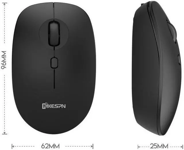 Alt view image 2 of 7 - MKESPN 859 2.4G Wireless Mouse (Black)