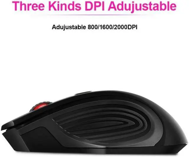 Alt view image 7 of 7 - iMICE 2.4GHz 2000DPI Adjustable USB 3.0 Receiver Optical Computer Mouse