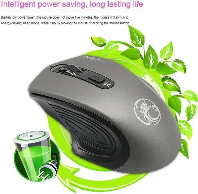 Alt view image 5 of 7 - iMICE 2.4GHz 2000DPI Adjustable USB 3.0 Receiver Optical Computer Mouse