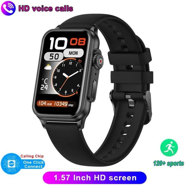 Main image of Smartwatch Men Women 1.57Inch HD Screen Health Monitoring Fitness Tracker Voice Assistant Bluetooth Call Sports Smart Watch