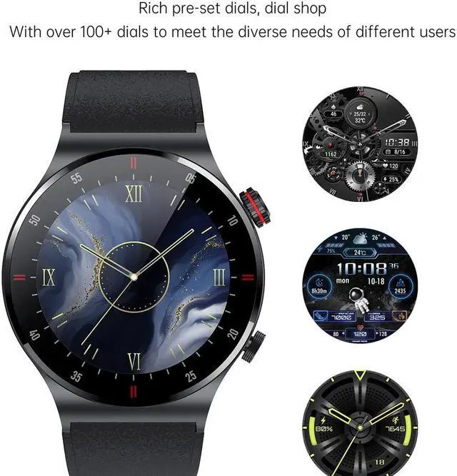 Alt view image 2 of 6 - GPS ECG+PPG Bluetooth Call Smart Watch Men 2024 Sports Bracelet NFC Waterproof Custom Watch Face Men SmartWatch For IOS Android