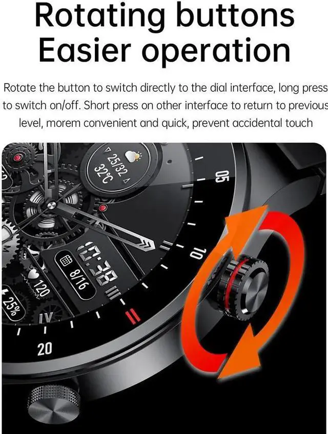 Alt view image 3 of 6 - GPS ECG+PPG Bluetooth Call Smart Watch Men 2024 Sports Bracelet NFC Waterproof Custom Watch Face Men SmartWatch For IOS Android