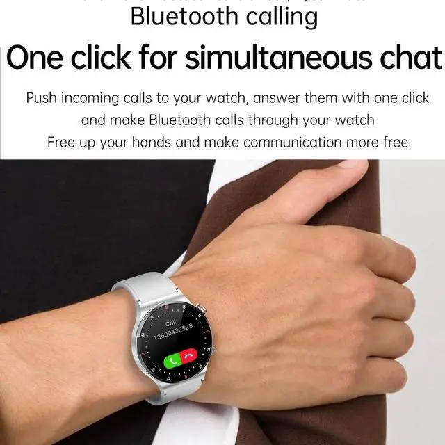 Alt view image 5 of 6 - GPS ECG+PPG Bluetooth Call Smart Watch Men 2024 Sports Bracelet NFC Waterproof Custom Watch Face Men SmartWatch For IOS Android
