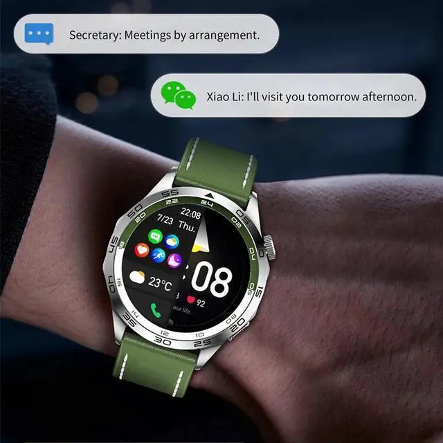 Alt view image 6 of 6 - Bluetooth Call Men Smart Watch Men AMOLED HD Screen GPS Sport Fitness Watches 1.43 inch With Compass IP68 Waterproof Smartwatch