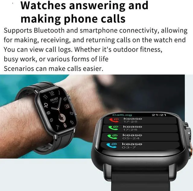 Alt view image 3 of 6 - NFC Bluetooth Call Smart Watch Men 320*385 HD Screen Fitness Tracker IP68Waterproof Fashion Women SmartWatch For Android IOS