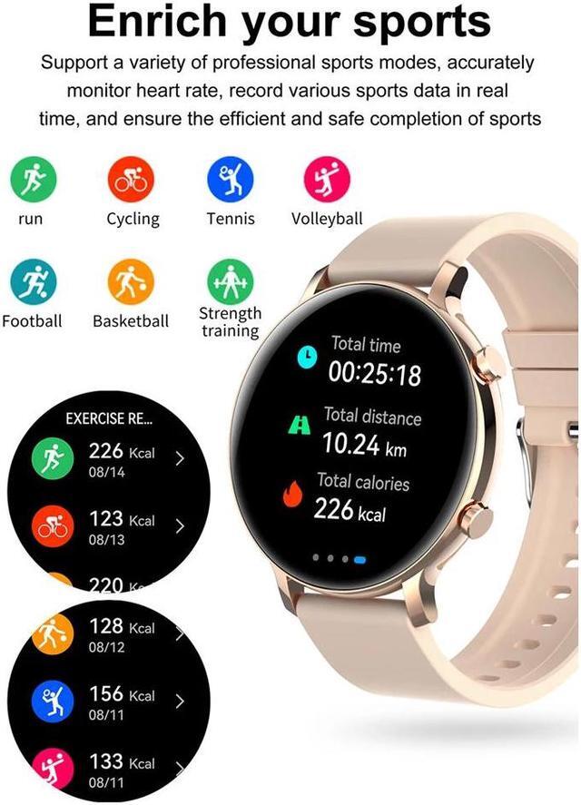 Alt view image 6 of 6 - GPS Sports Smart Watch ECG+PPG Bluetooth Call Watches Men's Fitness Waterproof Sports Watch Fashion Ladies Men's Smartwatch