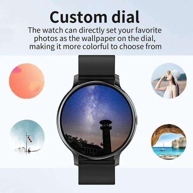 Alt view image 3 of 6 - 2024 Women's Smartwatch Bluetooth Calling Watch Sports Fitness Heart Rate Monitor Blood Oxygen Men's Smart Watch for Women IOS