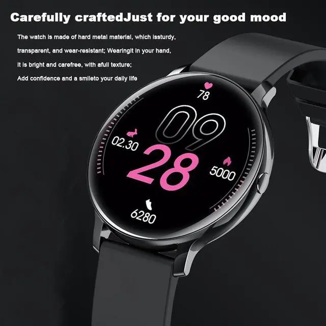Alt view image 2 of 6 - 2024 Women's Smartwatch Bluetooth Calling Watch Sports Fitness Heart Rate Monitor Blood Oxygen Men's Smart Watch for Women IOS