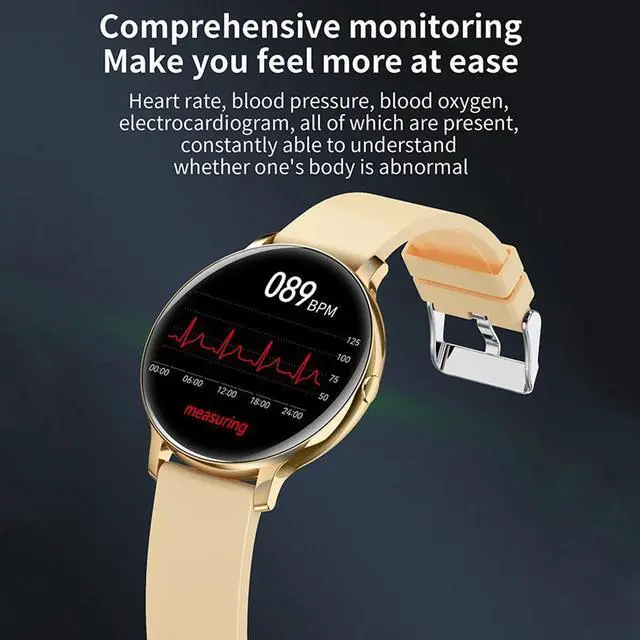 Alt view image 6 of 6 - 2024 Women's Smartwatch Bluetooth Calling Watch Sports Fitness Heart Rate Monitor Blood Oxygen Men's Smart Watch for Women IOS