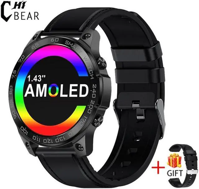 Main image of 1.43" 466*466 AMOLED screen Men Smart Watch IP68 Waterproof Screen Always Show 400MAh Battery Bluetooth Call Smartwatch