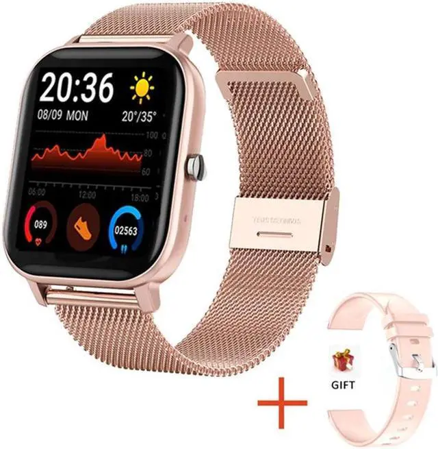 Main image of Smart Watch Women Men 1.69"Full Touch Bluetooth Call Fitness Tracker Heart Rate Monitor Blood Pressure Ladies Smartwatch