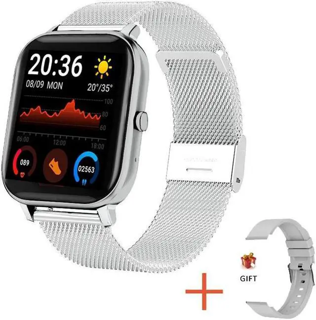 Main image of Smart Watch Women Men 1.69"Full Touch Bluetooth Call Fitness Tracker Heart Rate Monitor Blood Pressure Ladies Smartwatch
