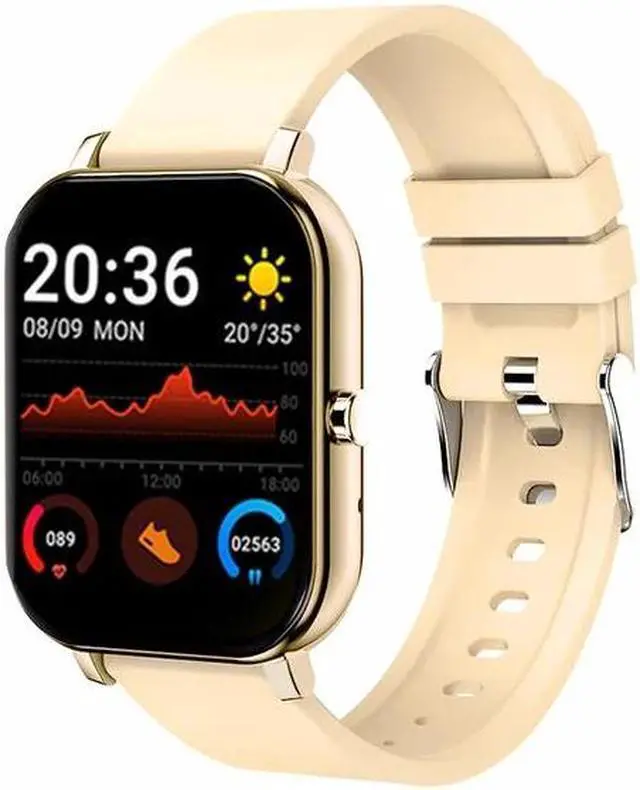 Main image of Smart Watch Women Men 1.69"Full Touch Bluetooth Call Fitness Tracker Heart Rate Monitor Blood Pressure Ladies Smartwatch