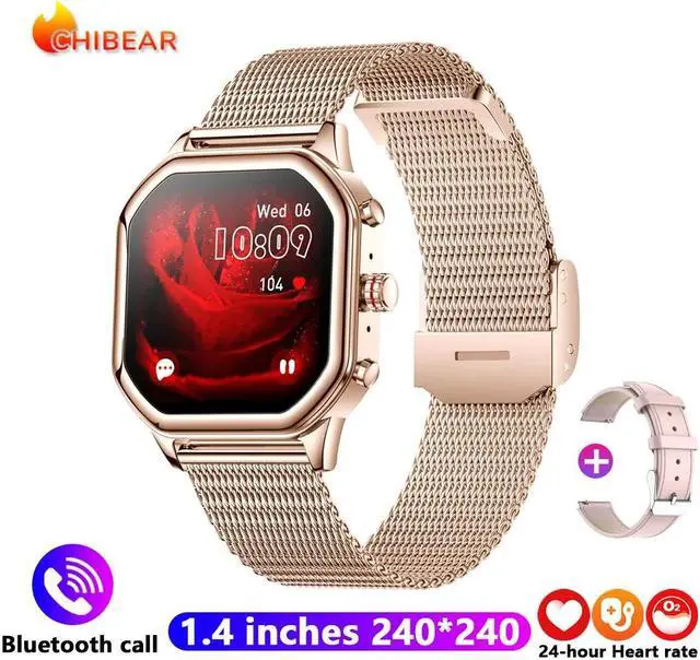 Main image of Fashion Women Smartwatch Bluetooth Call 1.4" HD Small Screen Waterproof Watch Heart Rate Monitoring Ladies Smart Watch